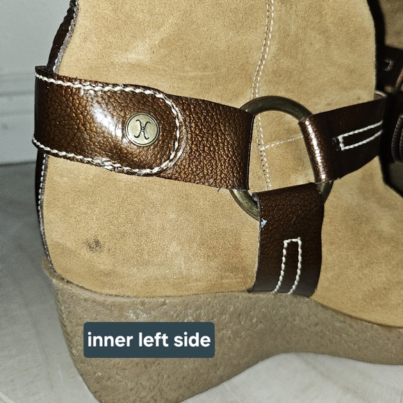 Vintage Cole Haan Boots Suede Leather Women Size 9 - Picture 11 of 12